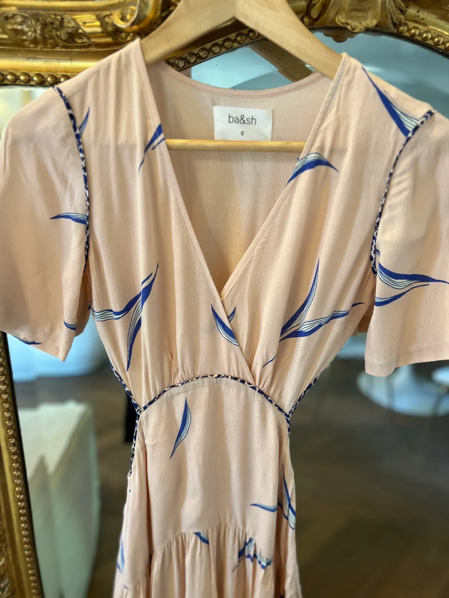 Robe Ba&sh Tiana longue rose pale – Image 6