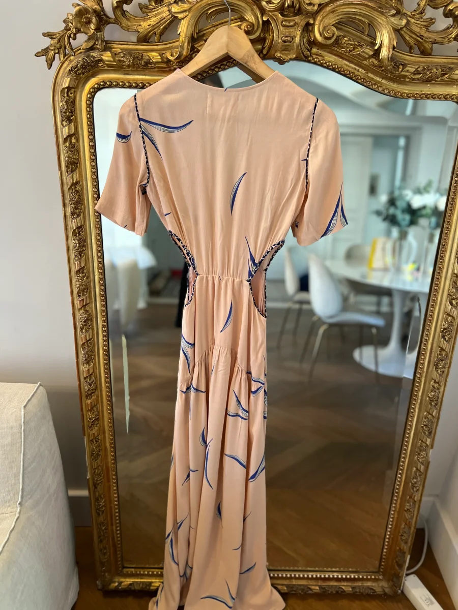 Robe Ba&sh Tiana longue rose pale – Image 7