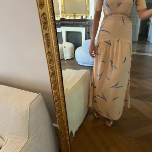 Robe Ba&sh Tiana longue rose pale