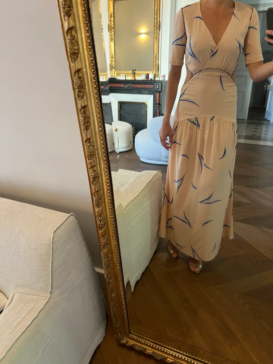 Robe Ba&sh Tiana longue rose pale – Image 2