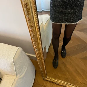 Jupe Karl Lagerfeld noir à franges