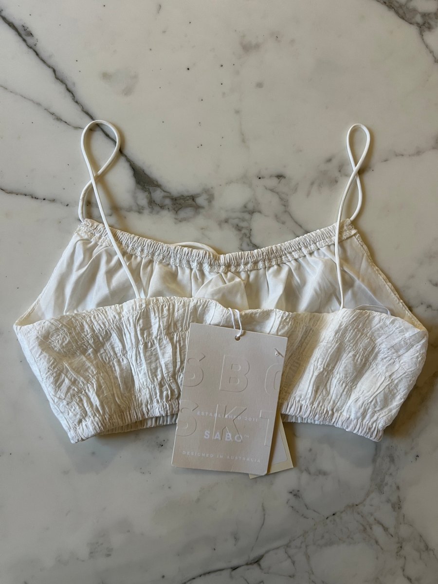 Lucie Gabossi - Sabo - Crop top Sabo blanc neuf – Image 3