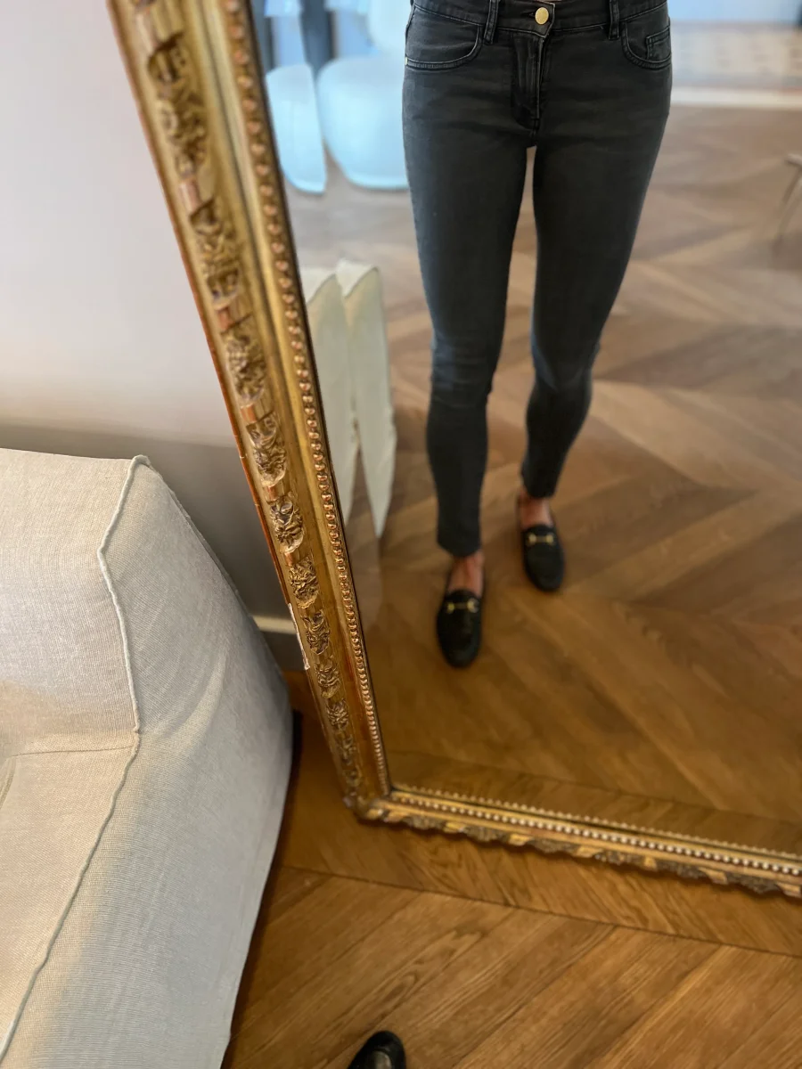 Jean Des Petits Hauts gris foncé