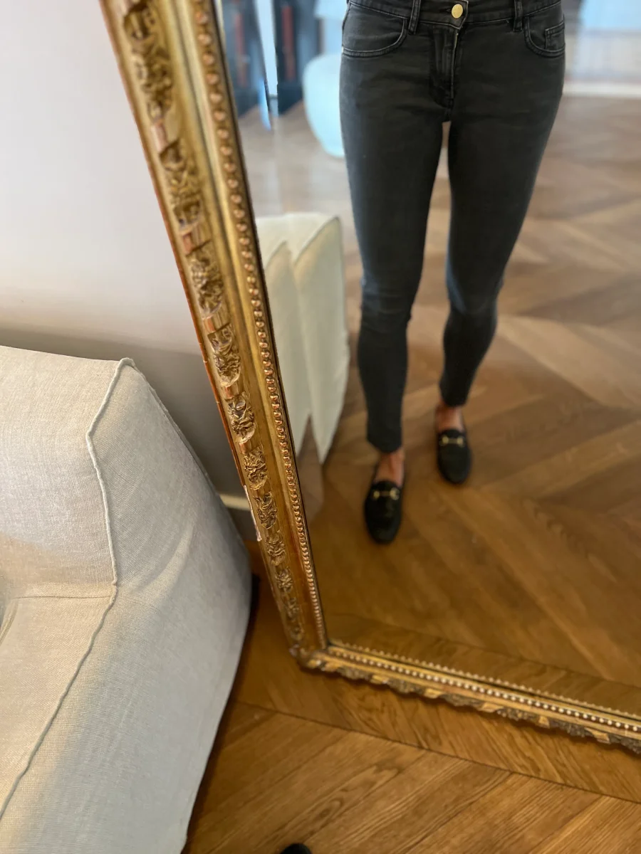 Jean Des Petits Hauts gris foncé – Image 4