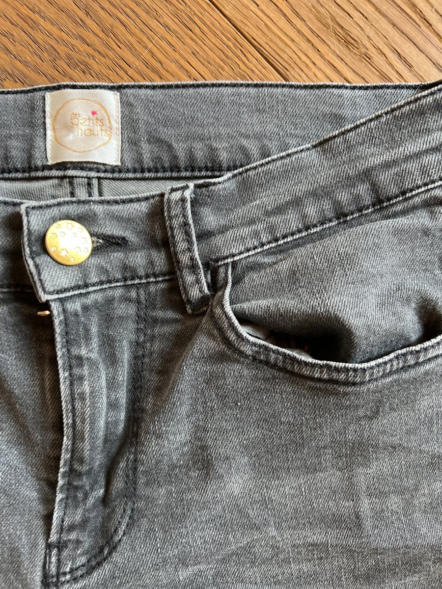 Jean Des Petits Hauts gris foncé – Image 6