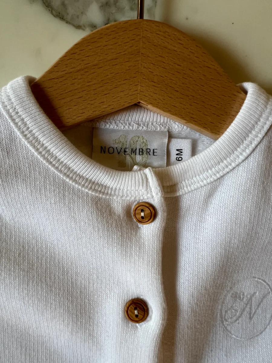 10 Novembre - Pyjama blanc Alessio Neuf T.6 mois – Image 4