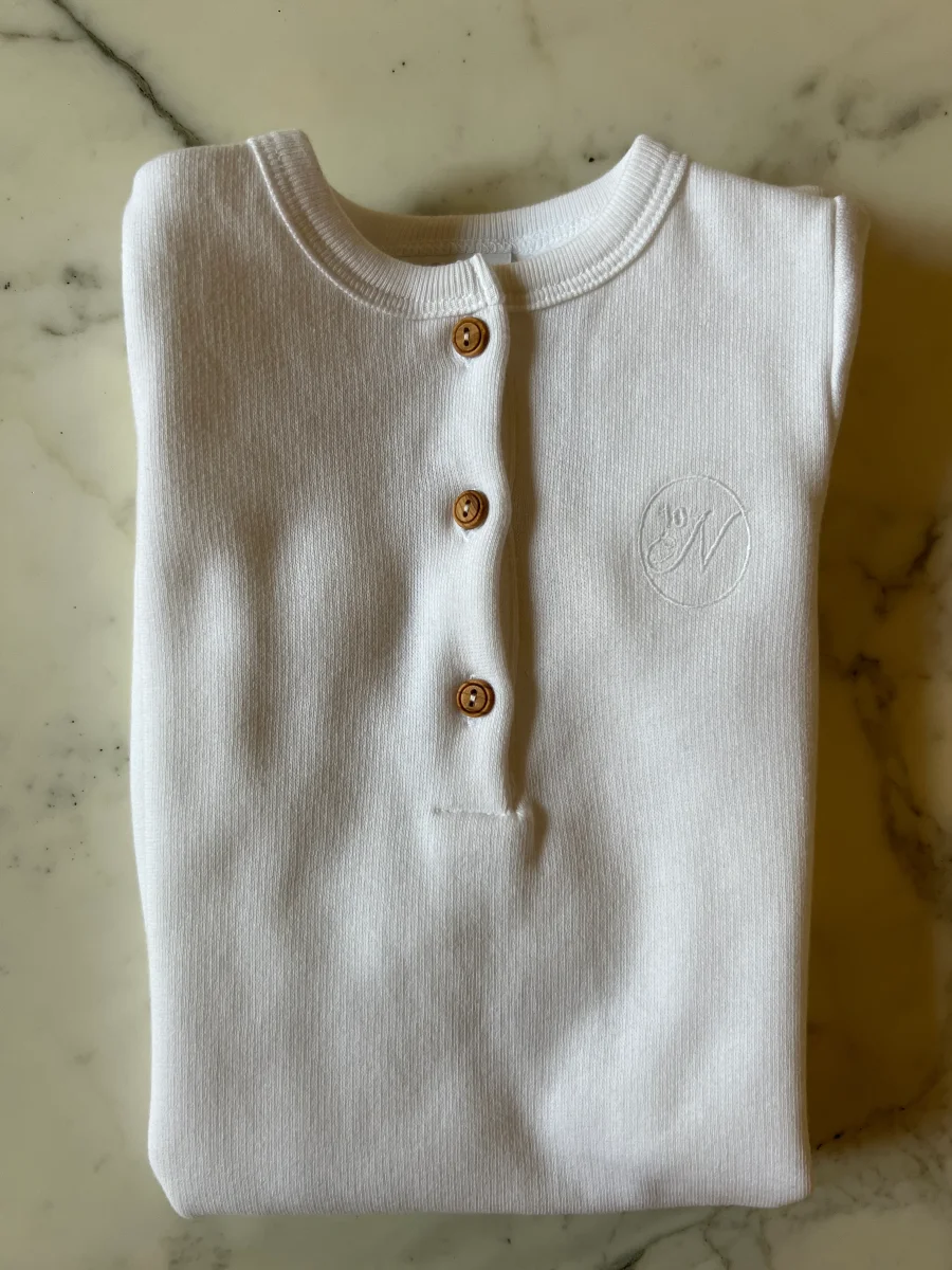 10 Novembre - Pyjama blanc Alessio Neuf T.6 mois – Image 7