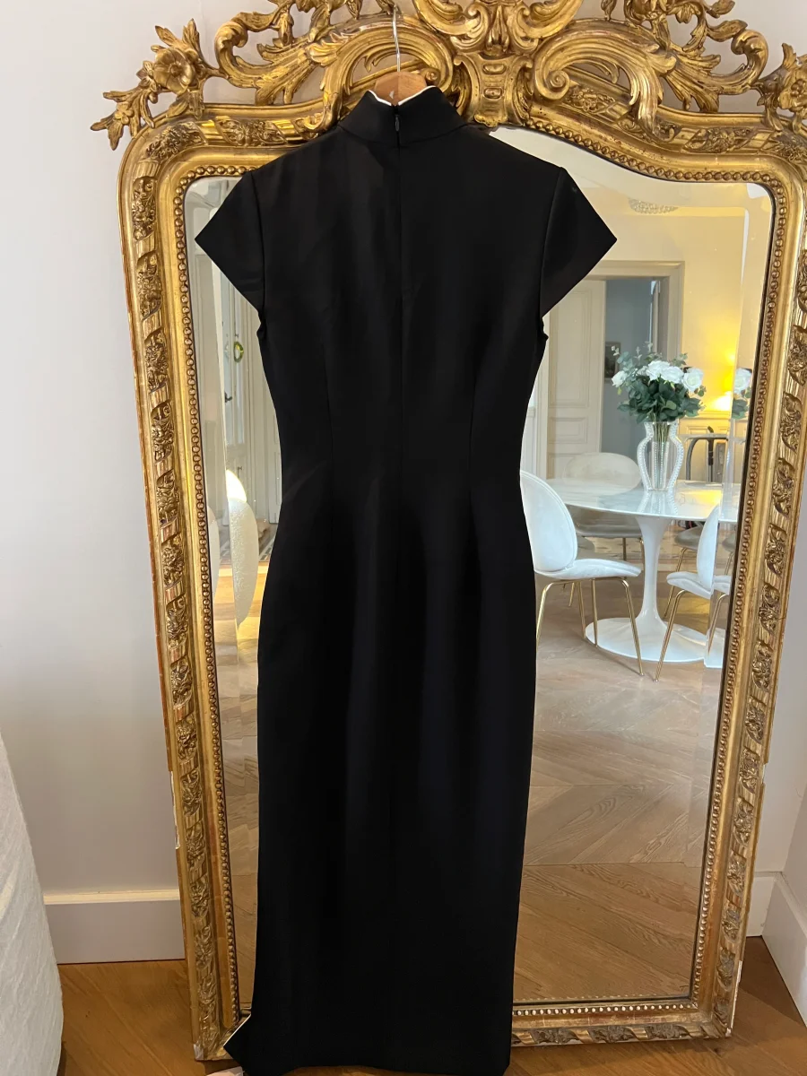 Flora Coquerel - Saulee Robe Neuve noire Irissa perles T.36 – Image 5