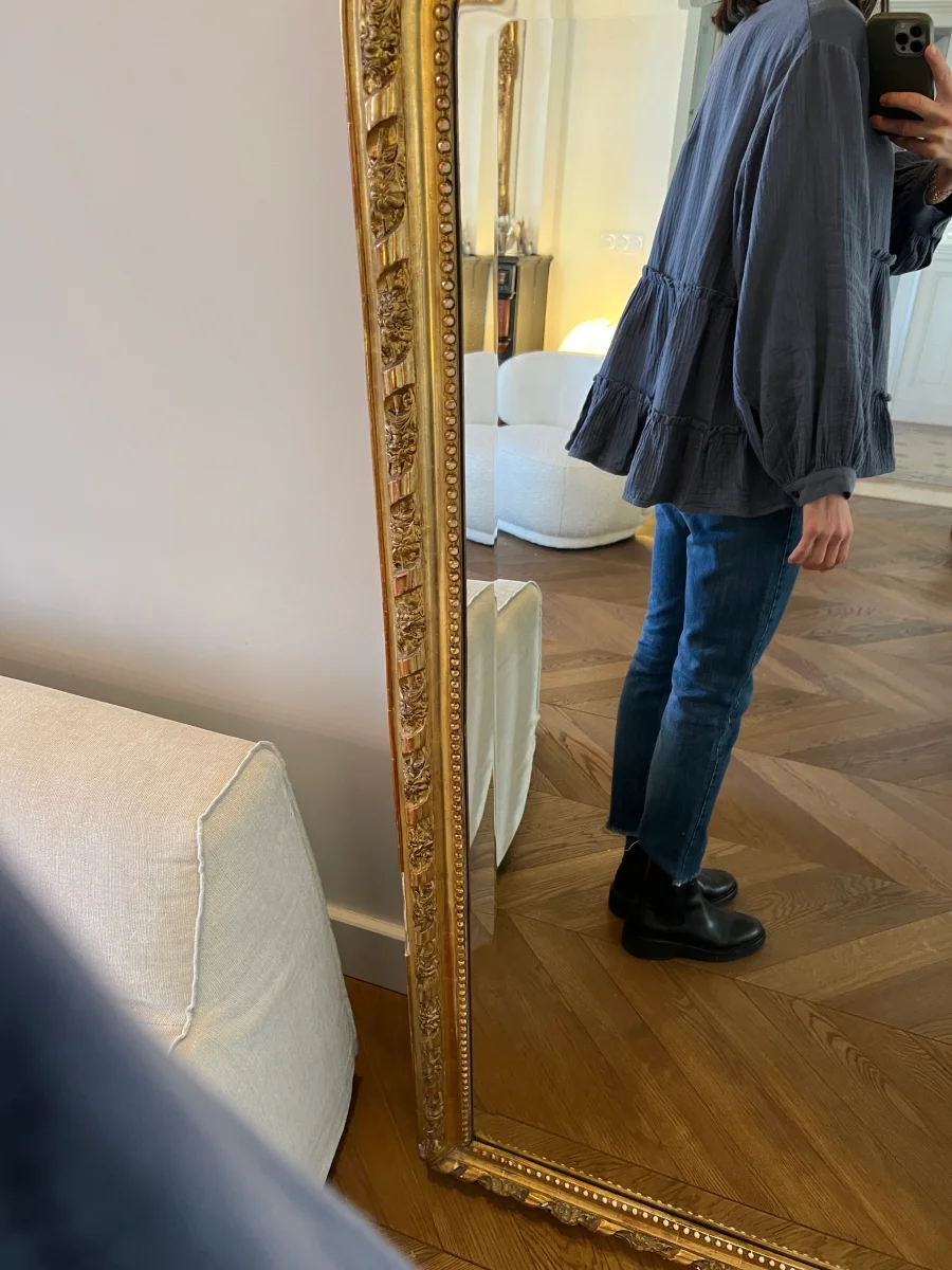 Blouse SAAJ bleue – Image 4