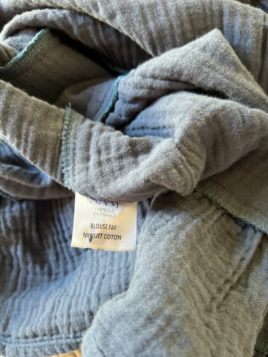 Blouse SAAJ bleue – Image 5