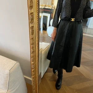 Jupe Zara simili cuir long
