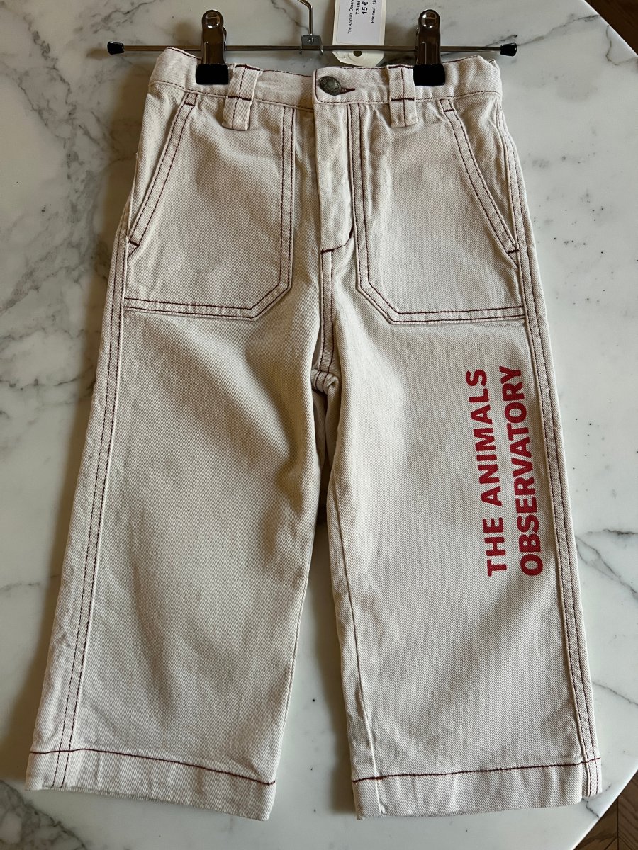 Lucie Gabossi -The Animals Observatory Jean beige T.3ans