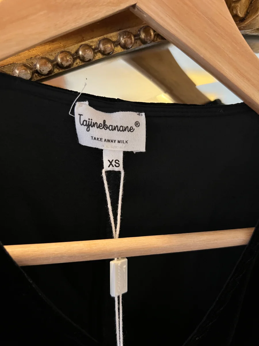 Tajine Banane - Robe reglisse longue velours T.XS – Image 3