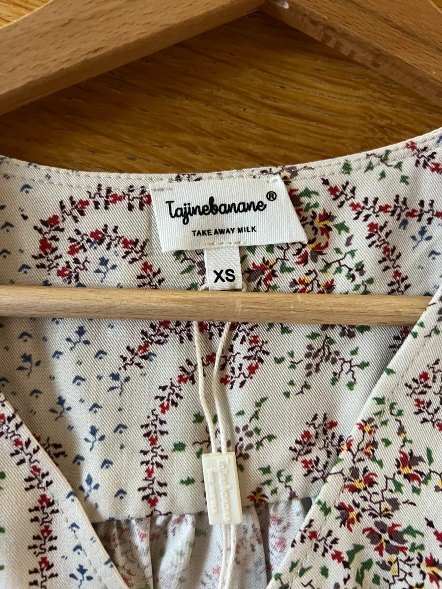 Tajine Banane - Blouse d'allaitement fleurie ecru T.XS – Image 8