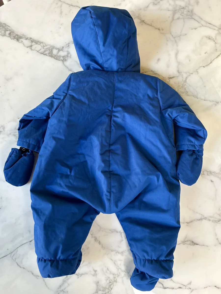 Combinaison pilote bleu foncé Petit Bateau 6 mois – Image 3