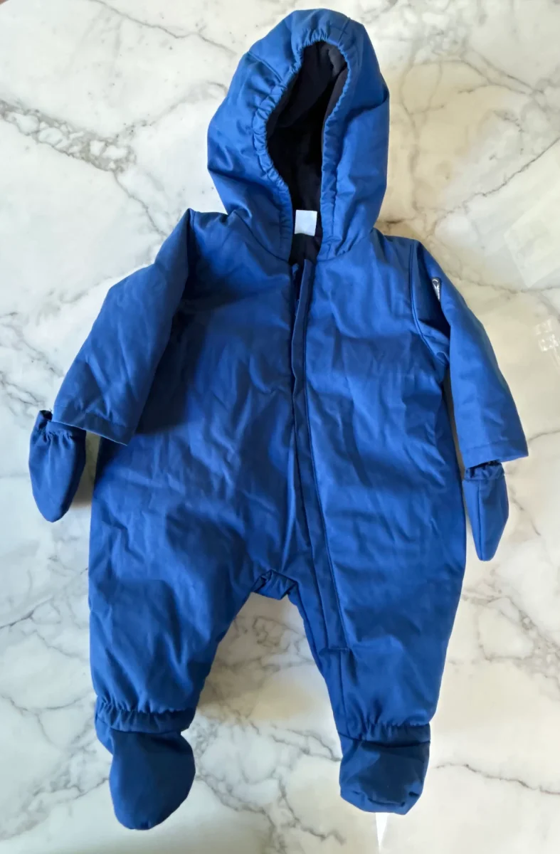 Combinaison pilote bleu foncé Petit Bateau 6 mois – Image 2
