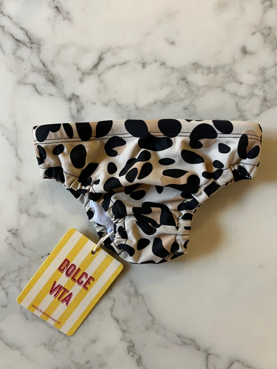 Tajine Banane - Maillot de bain léopard T.3et6mois