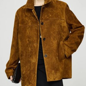Blouson en velours côtelé oversize pour femme
