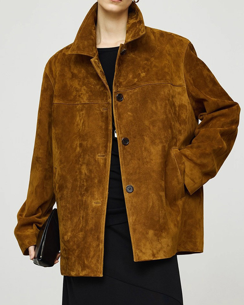 Blouson en velours côtelé oversize pour femme