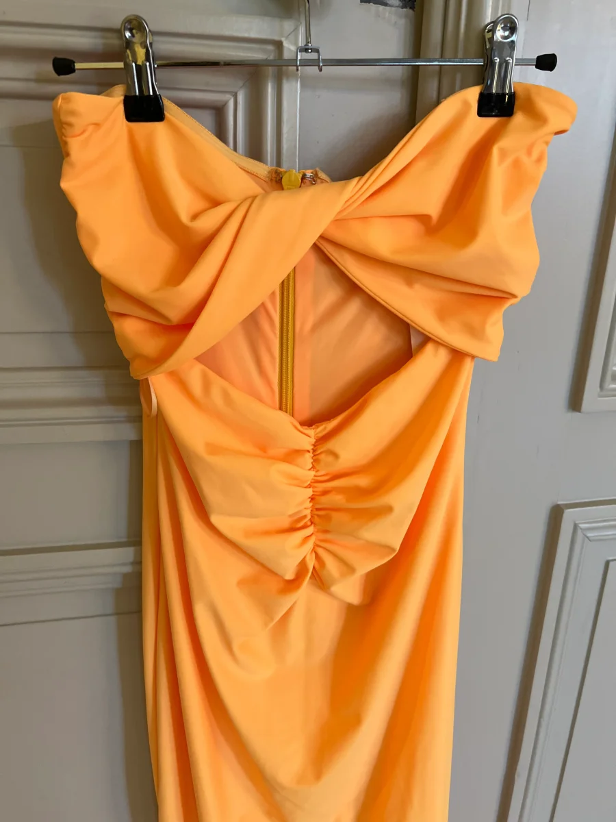 Lucie Gabossi -Suboo Robe longue bustier orange – Image 4