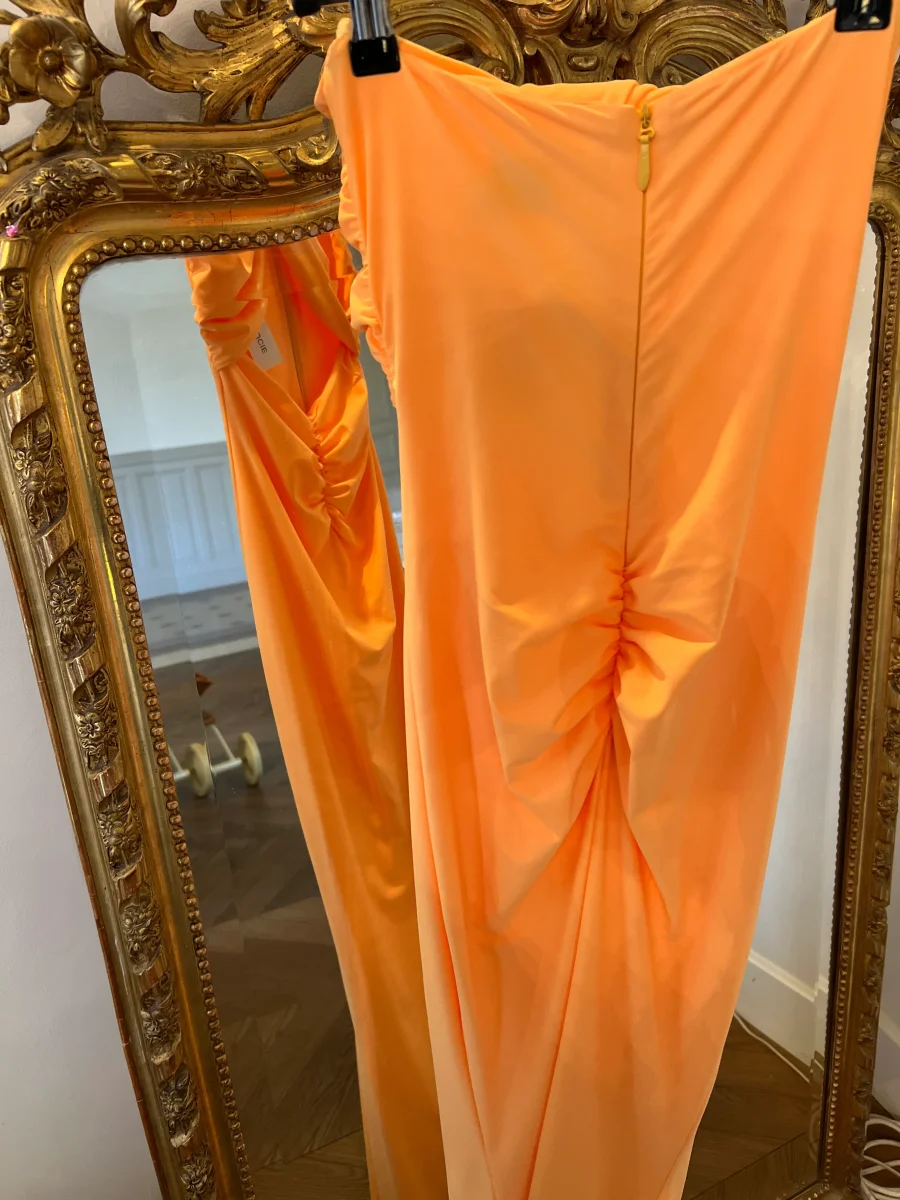 Lucie Gabossi -Suboo Robe longue bustier orange – Image 7