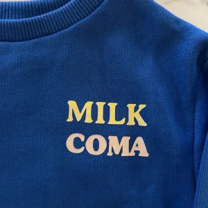 Ummi Baby - Sweat bébé bleu en coton bio Milk Coma NEUF T. 9-12mois