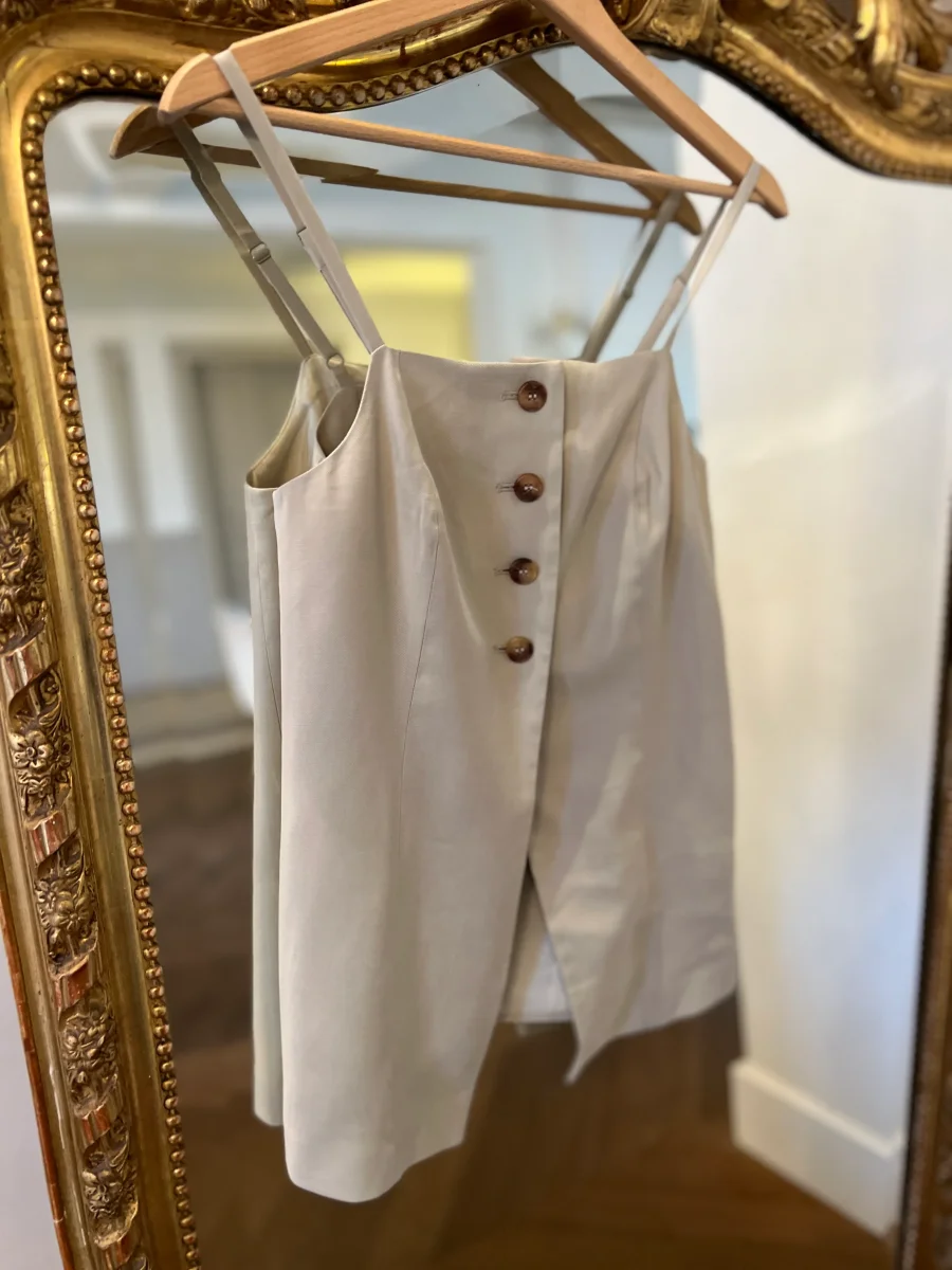 Lucie Gabossi - Be Camaieu Débardeur Neuf beige à boutons – Image 2