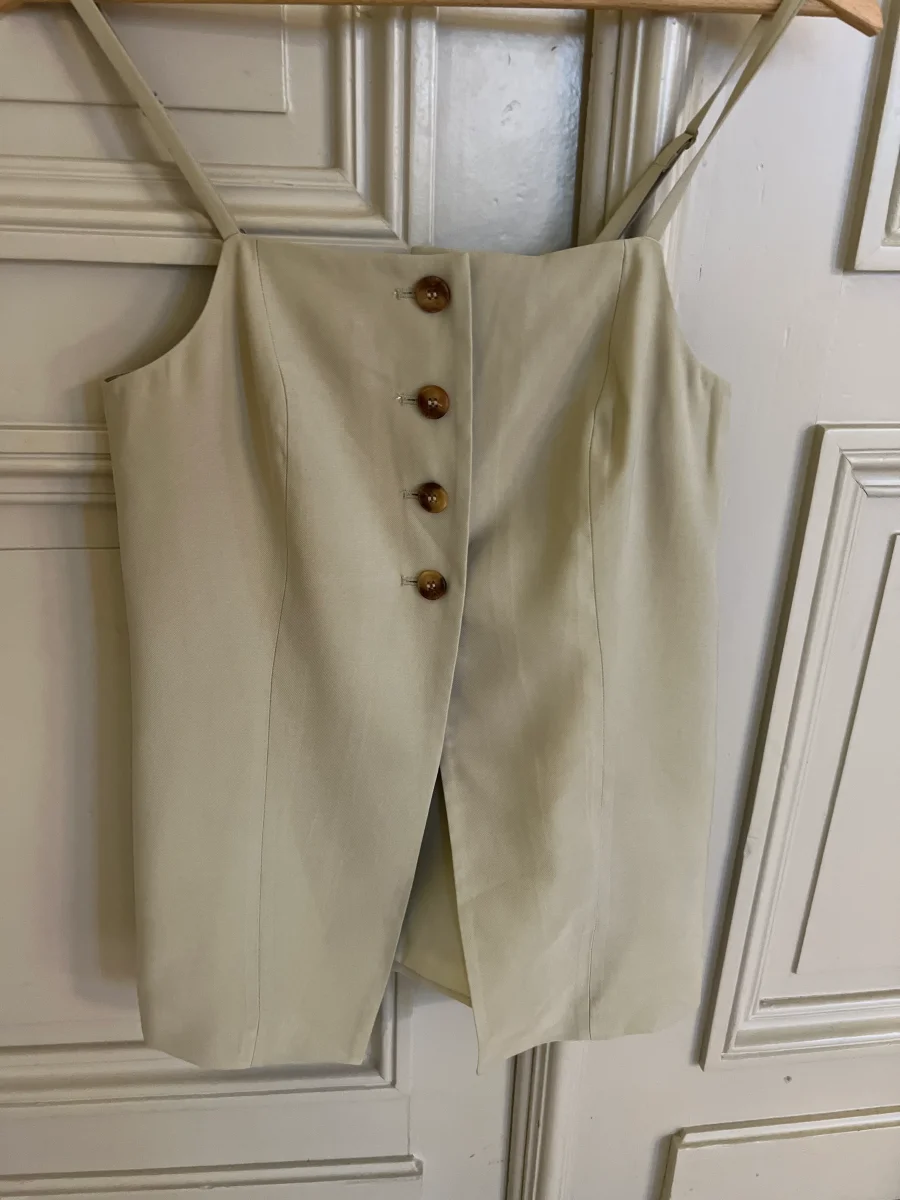 Lucie Gabossi - Be Camaieu Débardeur Neuf beige à boutons – Image 6