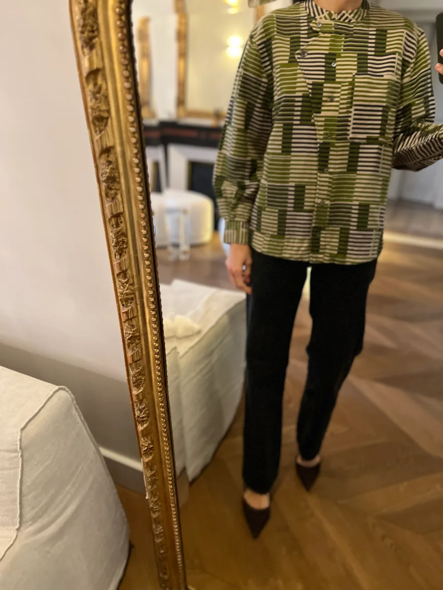 Chemisier Soeur en laine kaki – Image 8