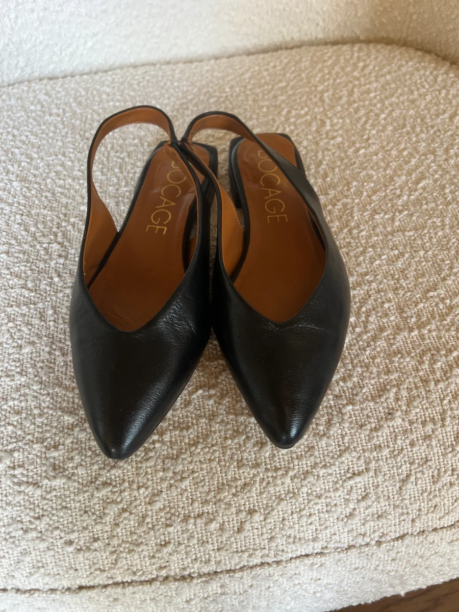 Sandales Bocage cuir noir – Image 6