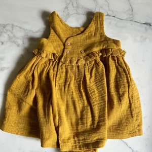 Robe moutarde BoutChou 6 mois