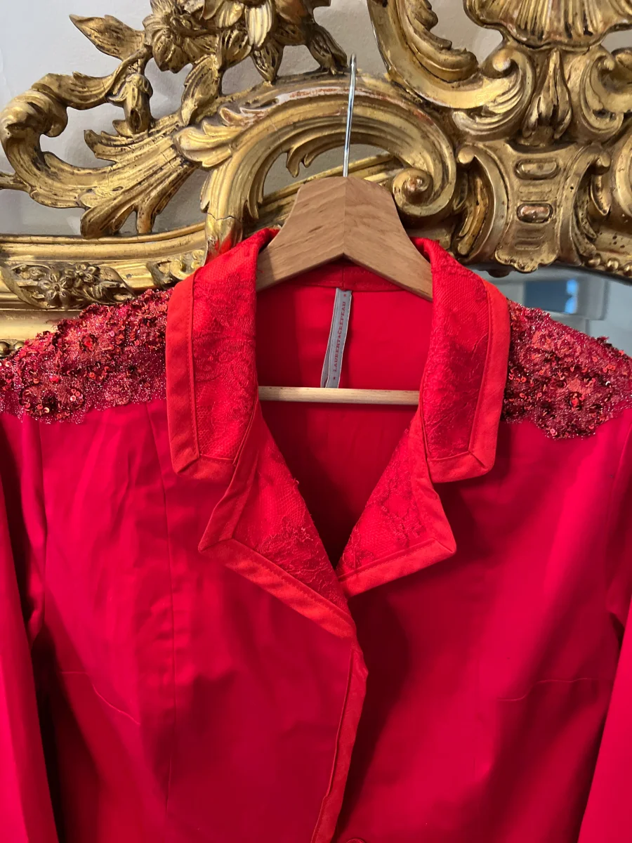 Marine Lorphelin Veste Laurent crépeau rouge – Image 6