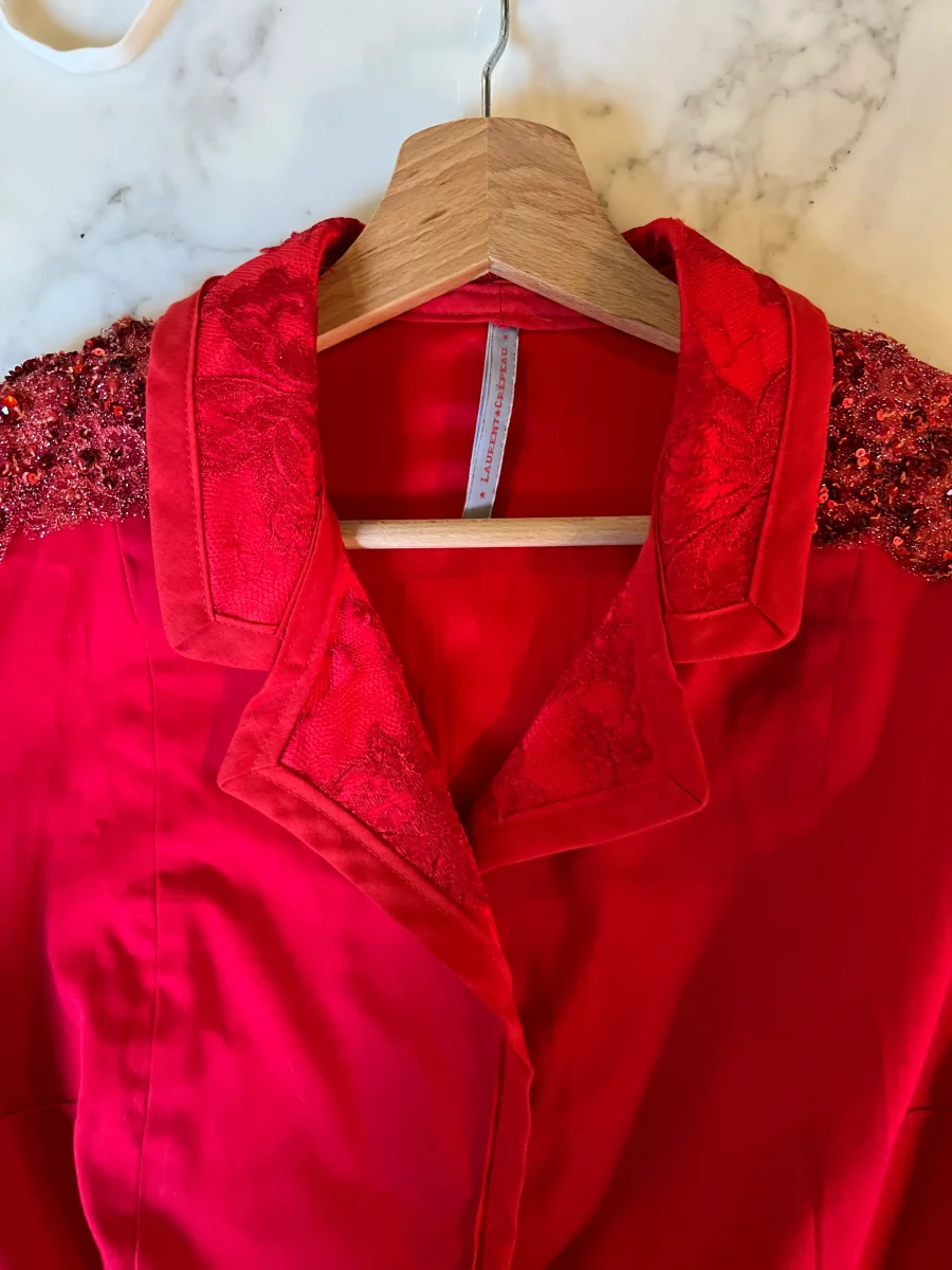 Marine Lorphelin Veste Laurent crépeau rouge – Image 8