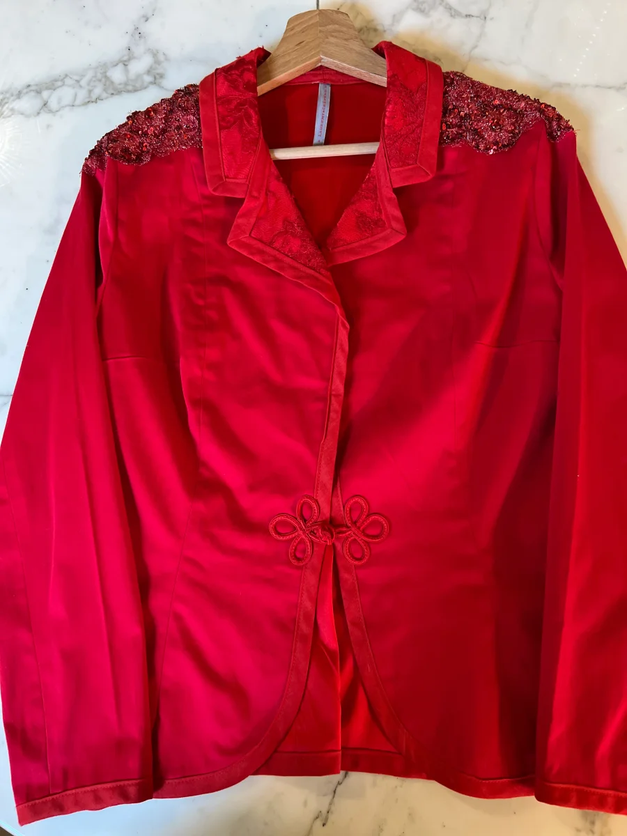 Marine Lorphelin Veste Laurent crépeau rouge – Image 5
