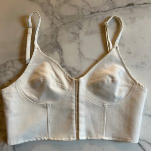 Marine Lorphelin Crop Top Zara ecru