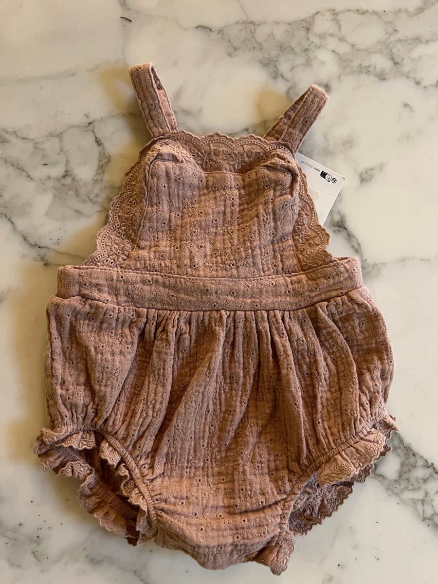 Zara - Bloomer Neuf vieux rose T.6-9mois