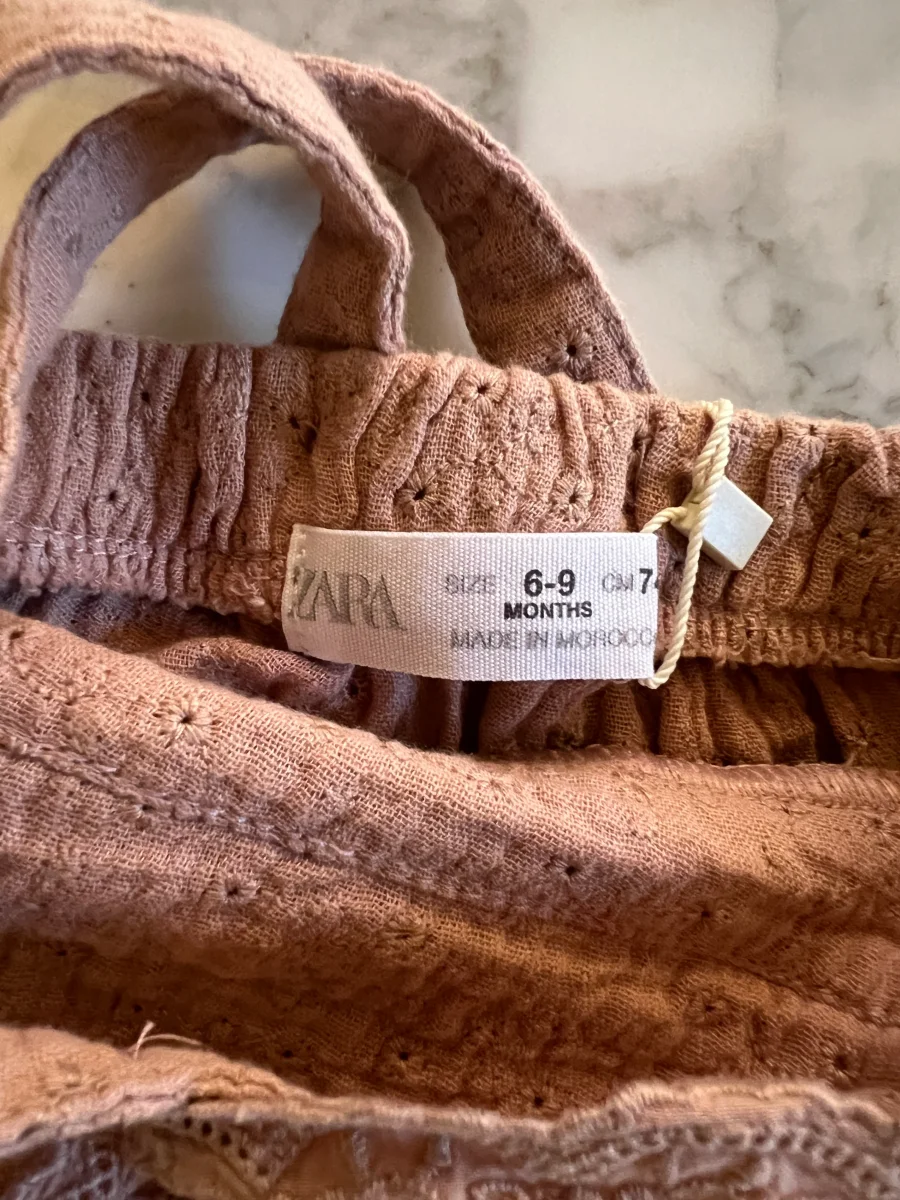Zara - Bloomer Neuf vieux rose T.6-9mois – Image 5