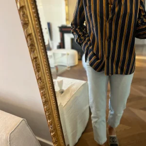 Isabel Marant - Chemise à rayures bleu marine et marron