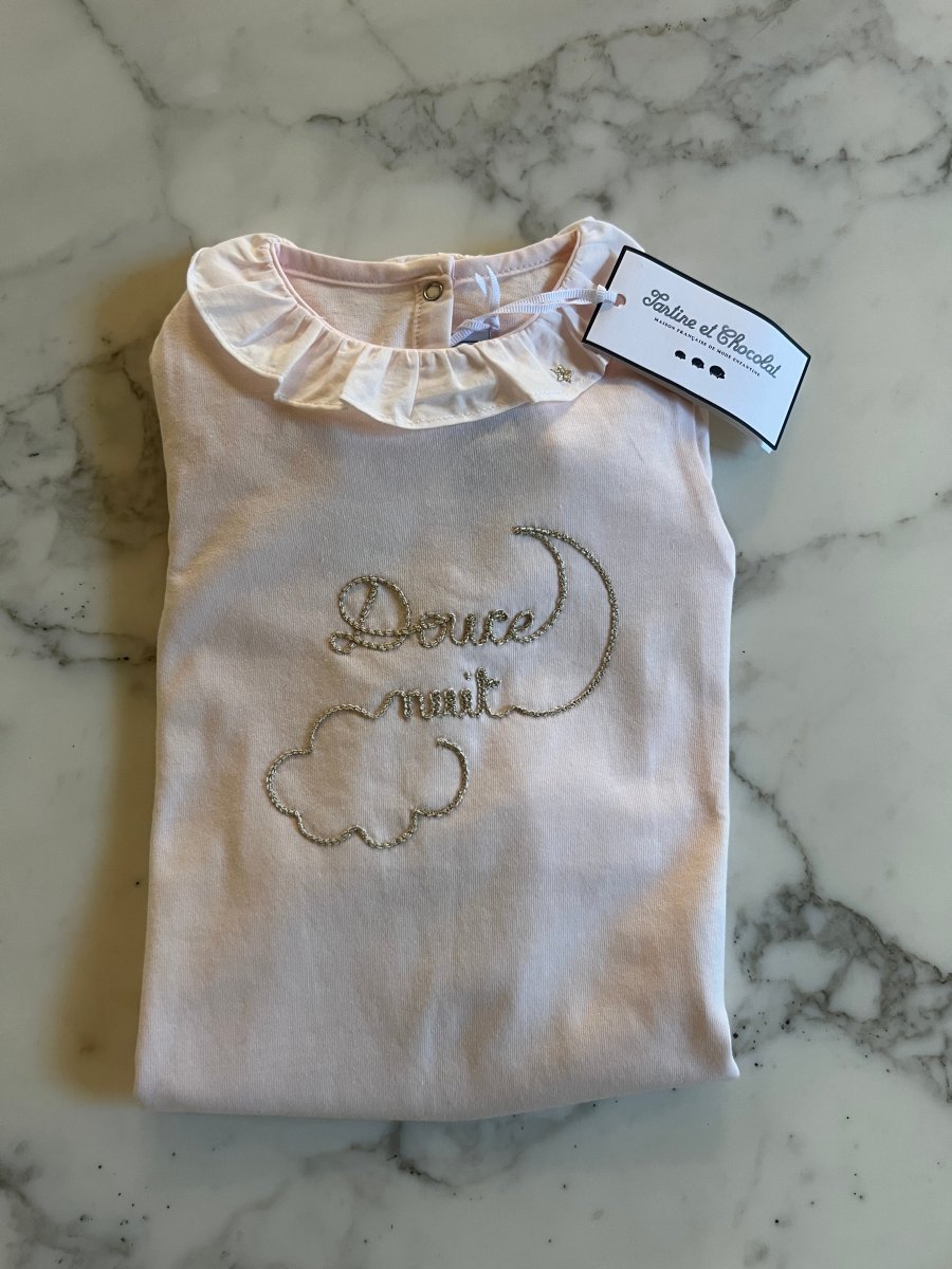 Tartine et Chocolat - Pyjama rose collerette Neuf T.9mois – Image 8