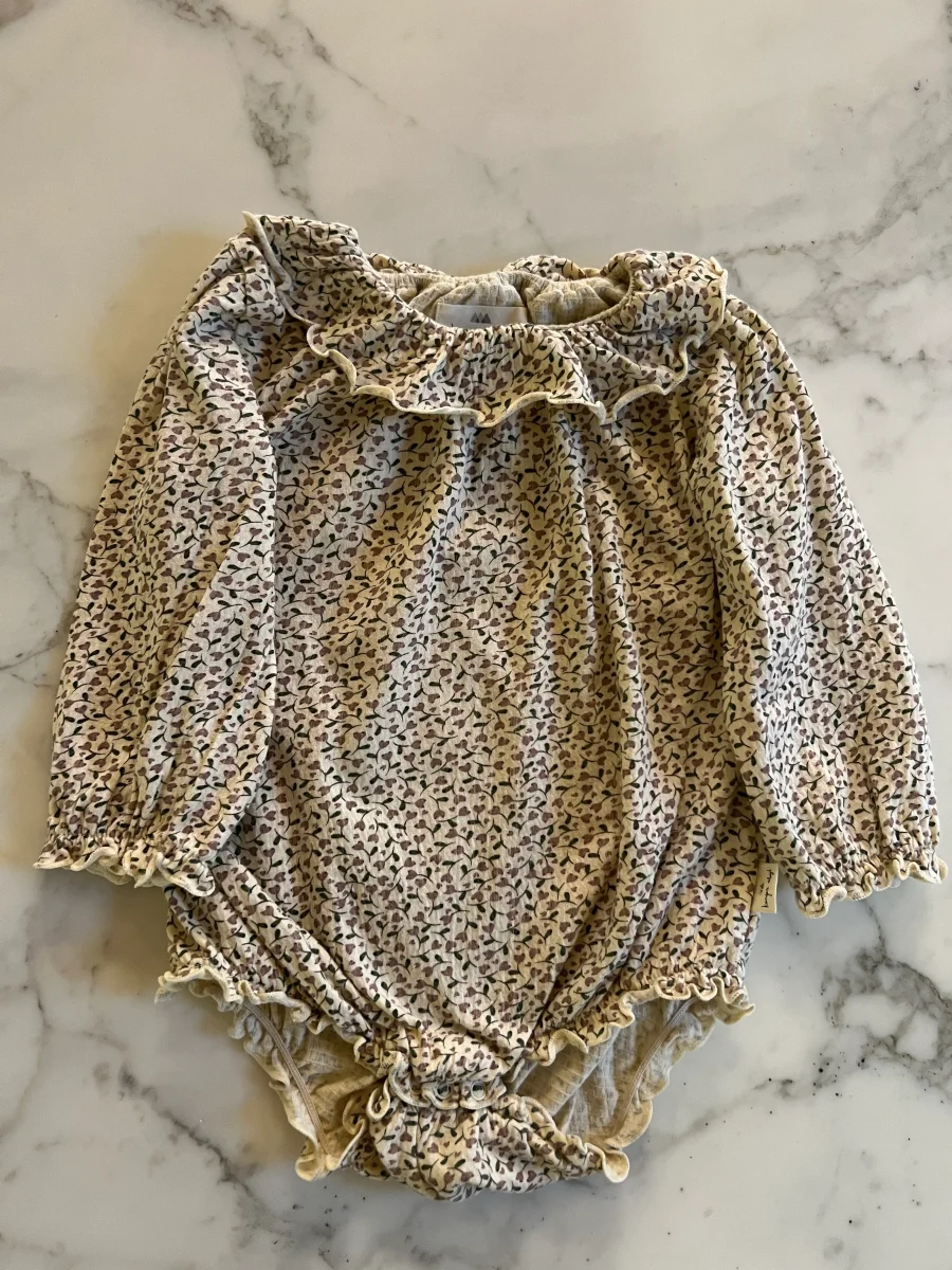 Konges Slojd - Barboteuse fleurs T.12mois