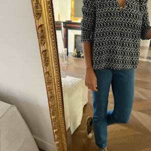 Blouse Ba&sh Leo noire et bleue