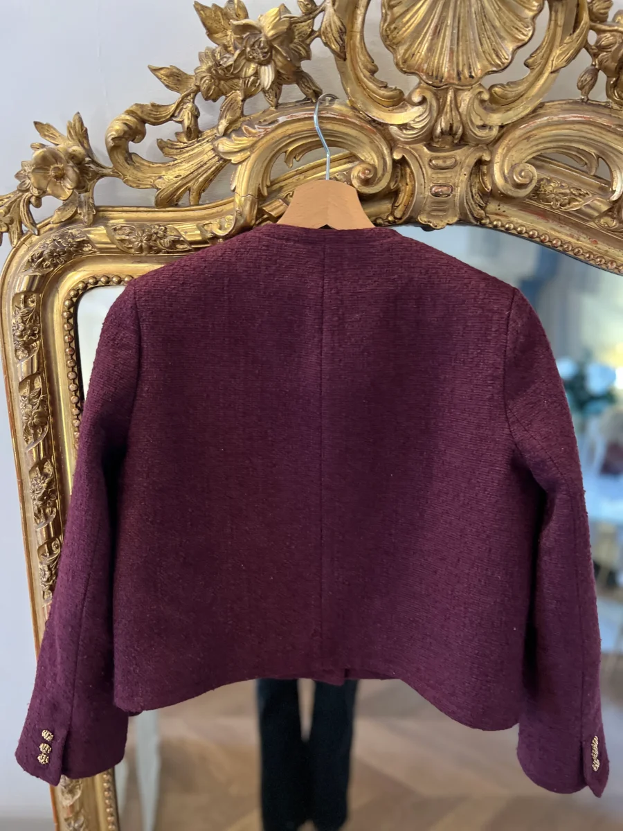 Veste Ba&sh prune boutons dorés – Image 8