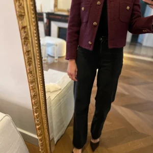 Veste Ba&sh prune boutons dorés