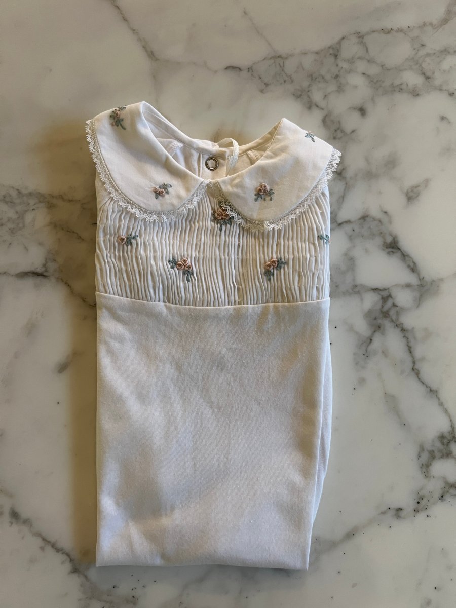 Tartine et Chocolat - Pyjama col claudine à fleurs Neuf T.6 mois – Image 7