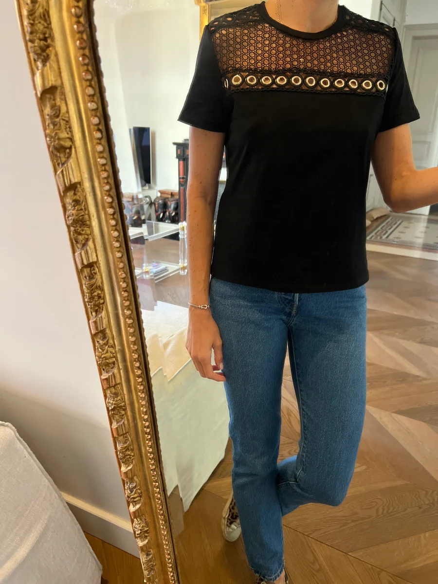 Top Maje anneaux dorés – Image 3