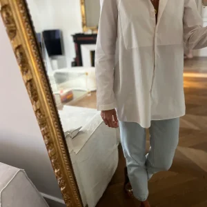 Massimo Dutti - Chemise longue blanche