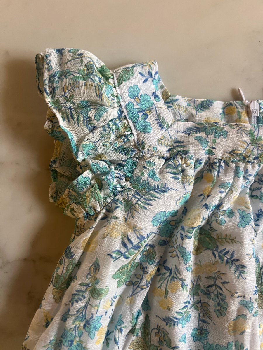 Tartine&Chocolat - Bloomer fleuri vert Neuf T.18mois – Image 5