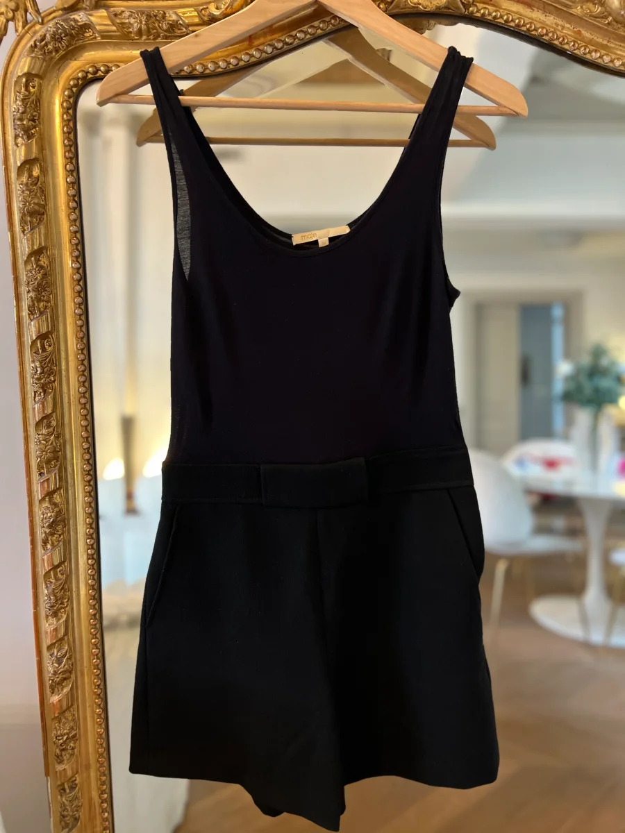 Combishort Maje noire haut coton – Image 6