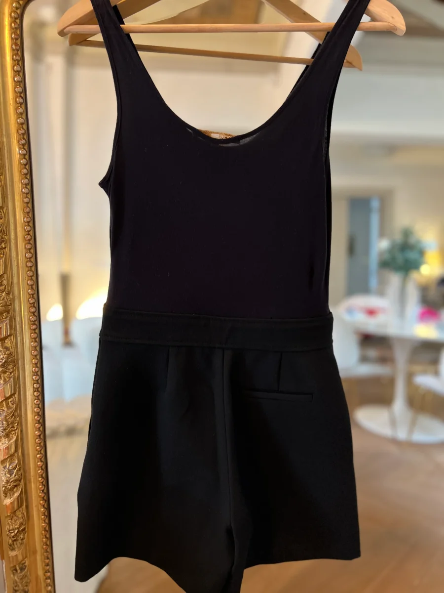 Combishort Maje noire haut coton – Image 8