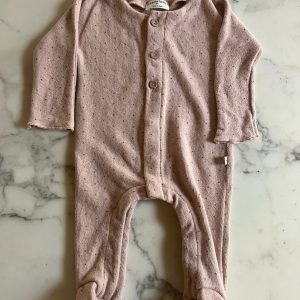 1 + in the family - Pyjama vieux rose T.3 mois